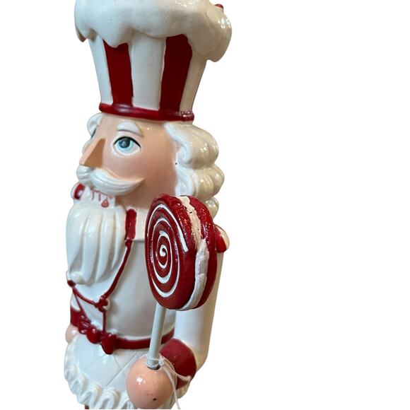 Jingles & Joy Red White Cupcake Peppermint Candy 14in Christmas NUTCRACKER New - Picture 14 of 16
